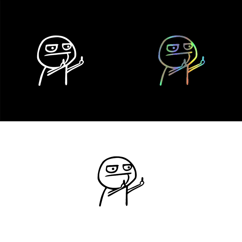 Stickers | Rude Middle Finger